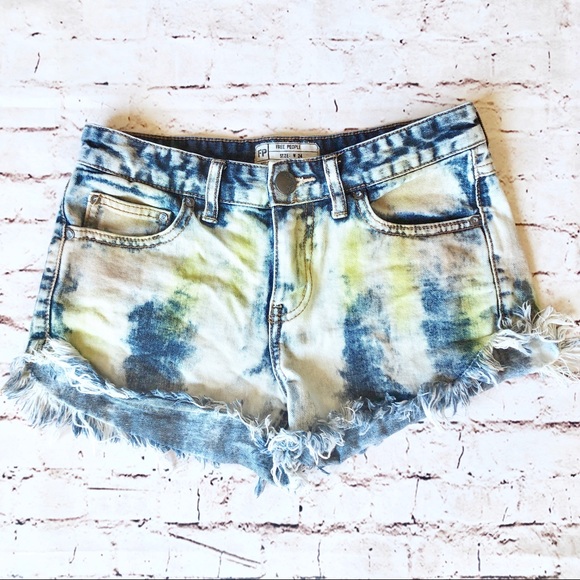 Free People | dyed fringe cutoff shorts daisy duke - Picture 3 of 8